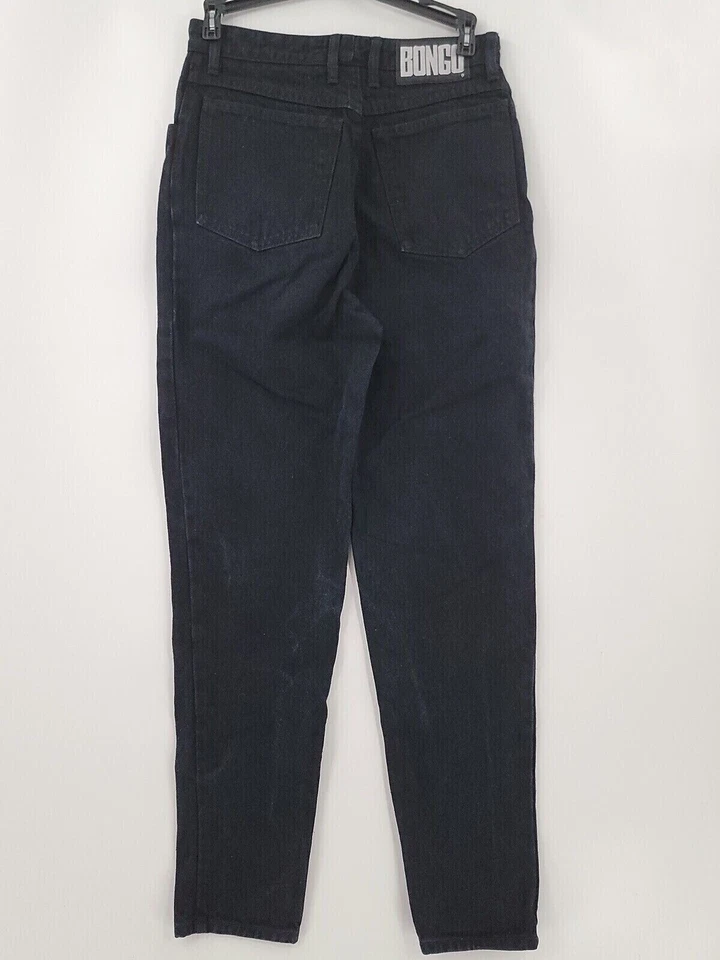 Bongo Skinny Mom Pants Juniors Size 9 Navy Blue High Rise 100% Cotton - Image 2 of 4
