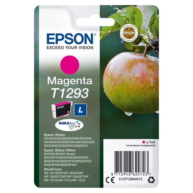 Epson Apple Singlepack Magenta T1293 Durabrite Ultra Ink. Colour Ink Type: Pigme - Image 5