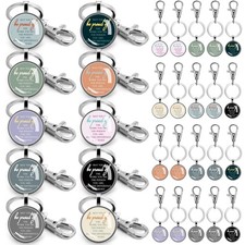 20 Pcs Employee Appreciation Gifts Thank You Keychains for Women May You Be P...