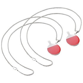  2 Pcs Table Tennis Necklace for Men Pendant Chain Men's Pendants