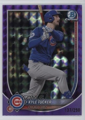 2025 Bowman Chrome Purple Geometric Refractor 137/250 Kyle Tucker #57 tw0