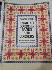 Charted Needlework 104 Designs Book 1981 Dover Borders Bands Corners