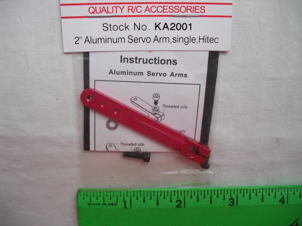Maxx Products Mpi KA2001, 2" Aluminum Servo Arm, Single, Hitec, RC R/C Plane Car - Image 2 of 4