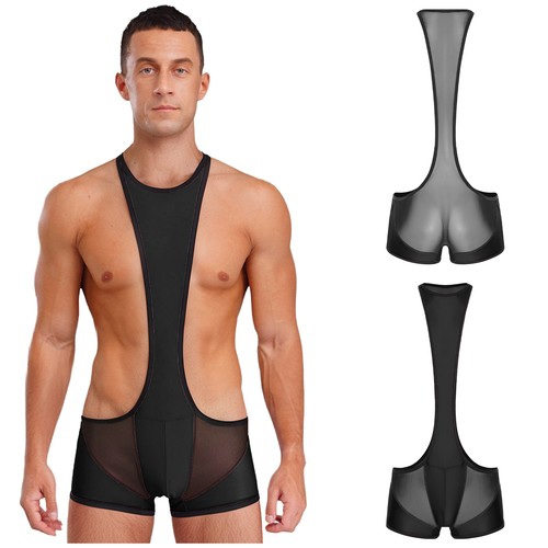 Herren Einteiler Kostüm Bodysuit Cosplay Overalls Nachtwäsche Unterwäsche Sexy - Picture 48 of 75