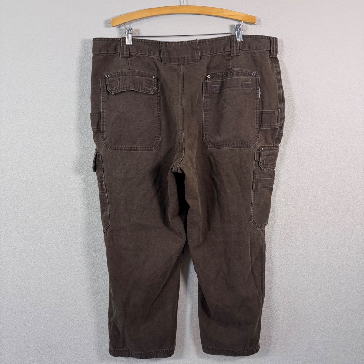 Duluth Trading Co Fire Hose Relaxed Fit Cargo Canvas Pants Mens