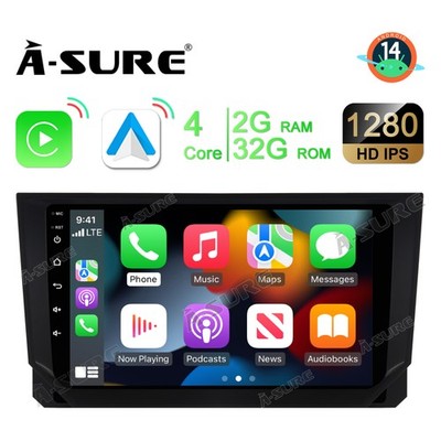Autoradio Für Seat Ibiza V Arona 2017-2021 2+32GB Android 14 CarPlay Navi GPS BT
