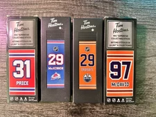 Tim Hortons NHL mini hockey sticks McDavid Draisaitl MacKinnon Price