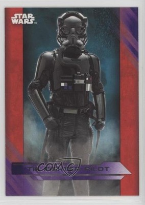 2017 Topps Star Wars: The Last Jedi Purple TIE Fighter Pilot #23 2k3