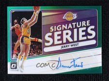 2020 Panini Donruss Optic Signature Series Green Prizm Jerry West Auto HOF k7n