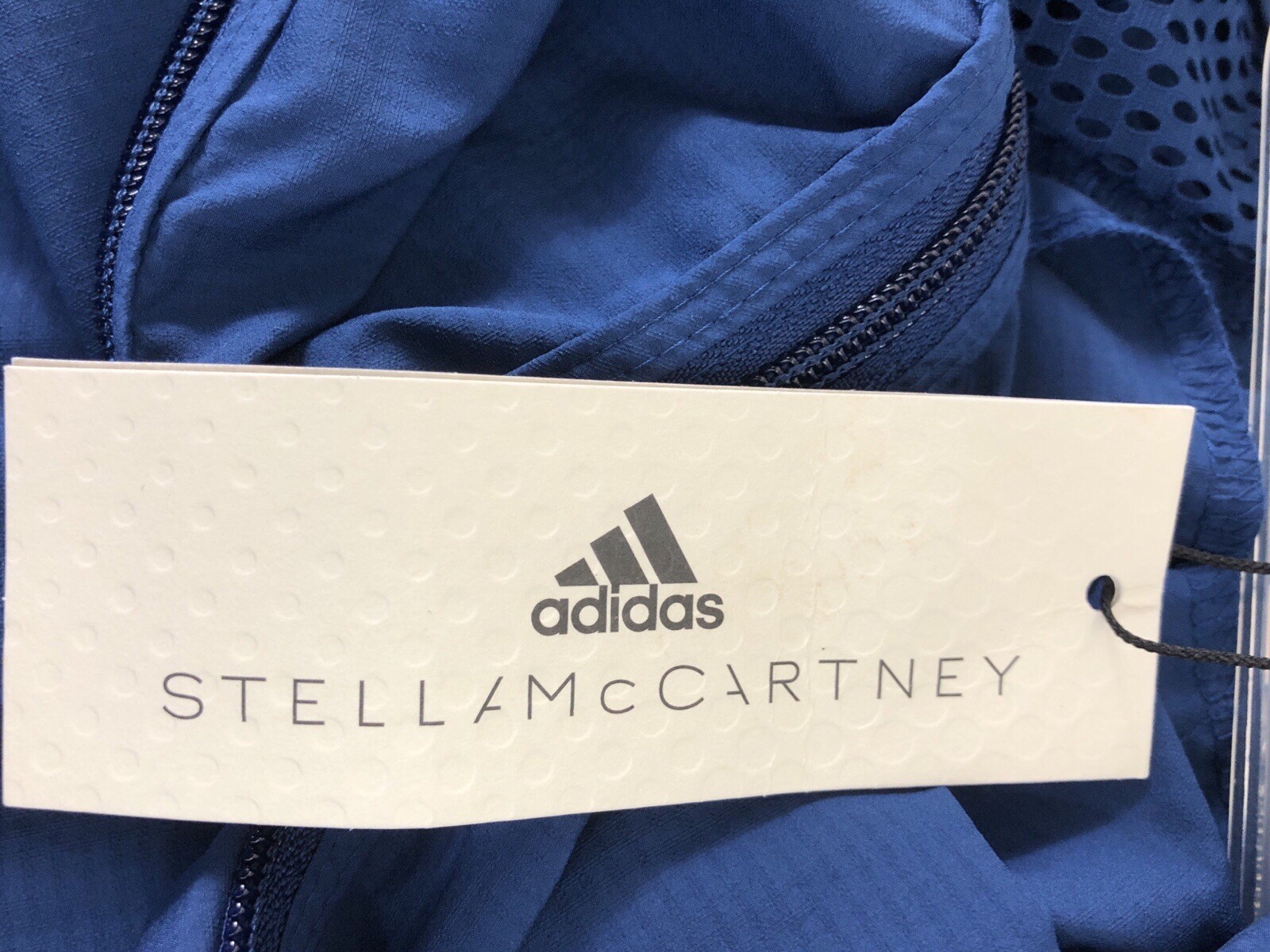 Adidas Stella McCartney Jacket Windbreaker TruePace Blue Women Plus Size 1X NWT thumbnail 8