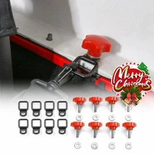 Hard Top Quick Removal Fastener Thumb Screw + Gasket + Tie-Down D-Rings Kit 8pcs