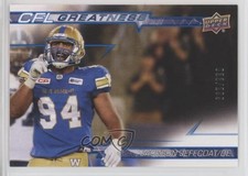 2023 Upper Deck CFL CFL Greatness Blue 33/299 Jackson Jeffcoat #CG-JJ 0q69