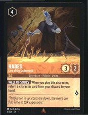 Hades - Lord of the Underworld 6/204 Rare The First Chapter Lorcana Near Mint