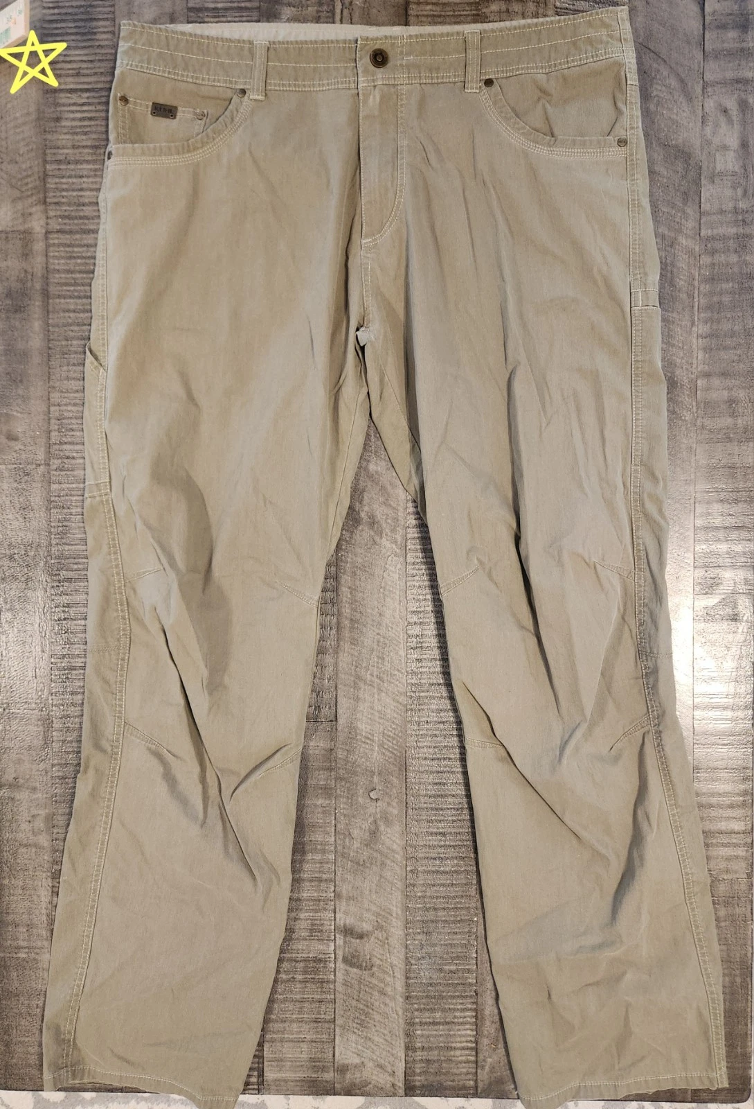 Kuhl Hiking Pants Men Size 40×33 Brown Light Weight