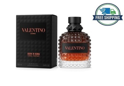 Valentino Uomo Born In Roma Coral Fantasy EDT 3.4oz Men Cologne New Box