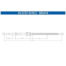 2x Handbremsseil hinten für Skoda Fabia 4 PJ3 | 24482478