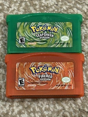 Pokémon Feuerrot & Blattgrün Nintendo GBA Original US NTSC Selten Versand Weltweit!