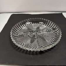 Vtg. Indian Glass Co. 50'-60's~3 Parts~Candy,Vanity,Nuts Dish~7" Across~#3946 