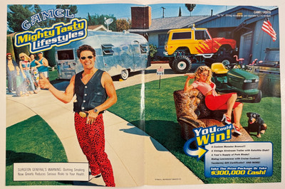 Vintage 1998 Camel Cigarettes Tobacco Airstream 2 Page Advertisement Print Ad