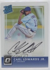 2016 Donruss Optic Rated Rookies Signatures Holo Carl Edwards Jr Auto RC 00q0