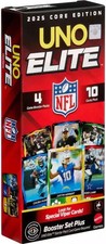 2025 UNO ELITE NFL CORE EDITION FOOTBALL SEALED BOOSTER SET BOX 4 PACKS 40 CARDS