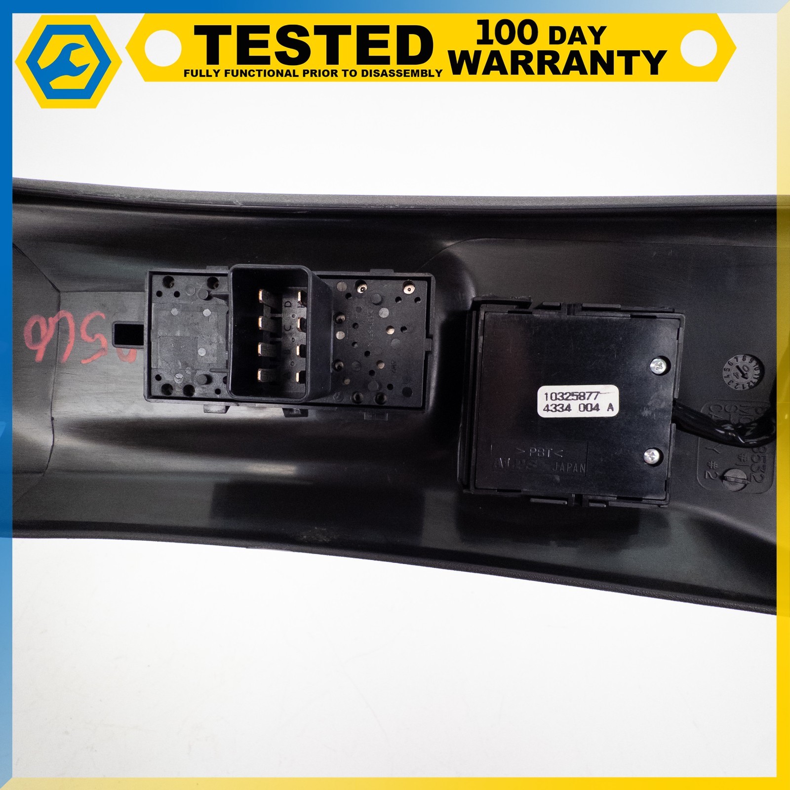 05-13 CHEVROLET CORVETTE C6 FRONT RIGHT SEAT CUSHION PANEL SWITCH ASSEMBLY OEM