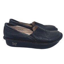 Alegria by PG Lite Black Leather slip resistant Debra comfort shoe size 39 9