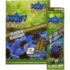  JUICY JAY BLACK N BLUEBERRY WRAPS   25 PACK...