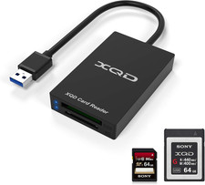 XQD Card Reader, USB 3.0 XQD/SD Card Reader Dual Slot Memory Card Reader 5Gpbs S