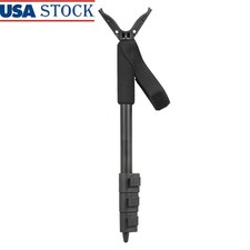Adjustable Compact Shooting Stick Aluminum Shooting Rest W/ Padded Foam Grip New