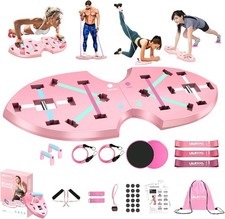 Push Up Board,36 in 1 Home Gym Equipment W/ Ab Roller Wheel  Resistance Bands