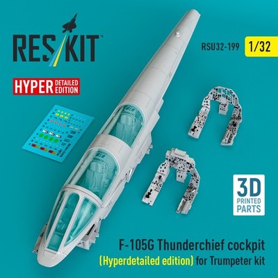 F-105G cockpit (Hyperdetailed edition) for Trumpeter kit 1/32 ResKit RSU32-0199