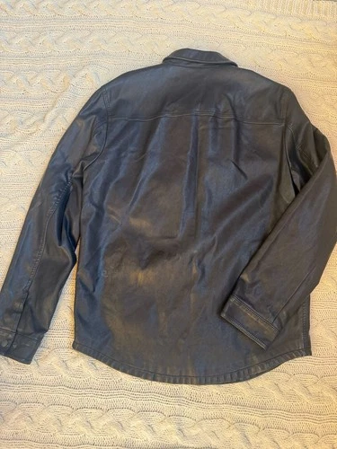Levi's Faux Leather Trucker Jacket Black Size M image 6