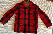vintage Woolrich Red and black buffalo plaid wool Hunting jacket Men s M