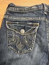 MEK Denim Women's Bootcut 26x30 Jeans Distressed Eldora Made In USA