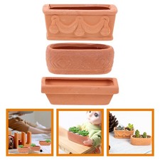 3 Pcs Vaso Pianta Grassa Vasetto Piante Grasse Fioriera Da Vivaio Succulento
