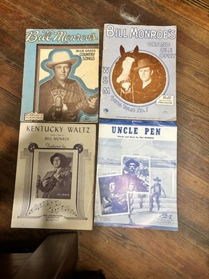 Bill Monroe Vintage Songsheets Books  Uncle Pen WSM Grand Ole Opry Bluegrass