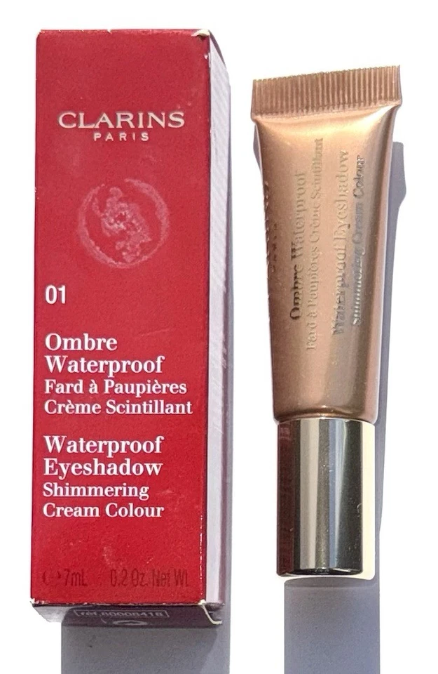 Clarins Waterproof Eyesgadow Shimmering Cream Colour 01 Golden Peach 7ml - Bild 2 von 2