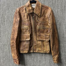 Women’s Santa Fe Leather Compay Jacket Size 36 Made In USA 0088