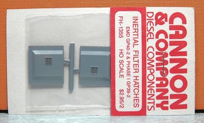 CANNON & COMPANY HO INERTIAL FILTER HATCHES EMD GP40-2/PHASE 1 GP39-2 # FH-1355