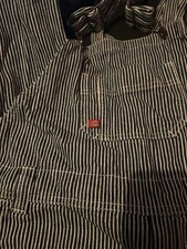 Dicky Overalls Hickory Striped Size Medium