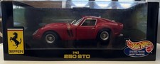 NIB Hot Wheels Mattel 1/18 Scale 1962 Red Diecast Ferrari 250 GTO Model Car
