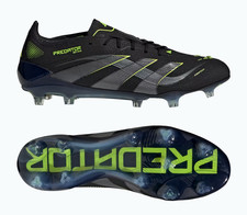 ADIDAS PREDATOR ELITE FG SOCCER CLEATS BLACK SIZE 10 BRAND NEW JI1085