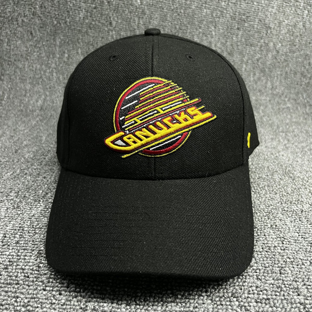 Vancouver Canucks '47 Brand MVP Hat Black Skate Logo NHL Adjustable Cap