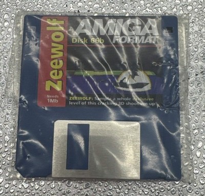 Amiga Format Zeewolf Floppy Disk In Good Condition 9915
