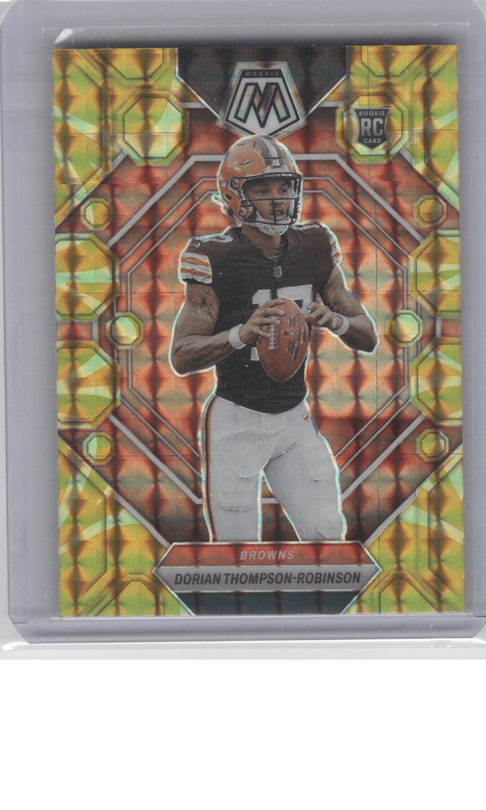 2023 Mosaic #316 Dorian Thompson-Robinson Reactive Yellow Mosaic B22R1C131