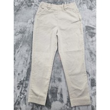 Vintage 60s Lee Pants Womens 28 Beige Stretch Frontier Lady Twill High Rise Zip