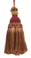 "DÉCopro Key Quaste 5\" Bordeaux Gold, Style# Iktj, Art.-Nr. 1253 (Set 10)"