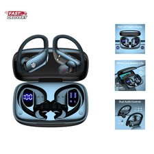 Ear Buds Wireless Earbuds Bluetooth Headphones with 80H Playtime LED Display ...