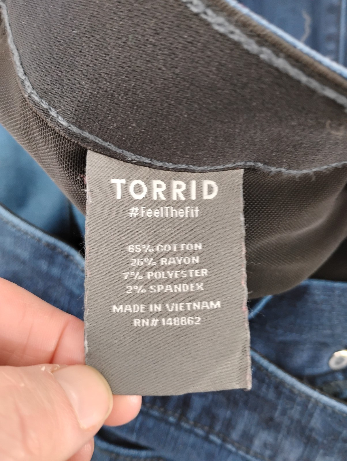 Torrid Bombshell Flare Button Fly Premium Stretch… - image 4